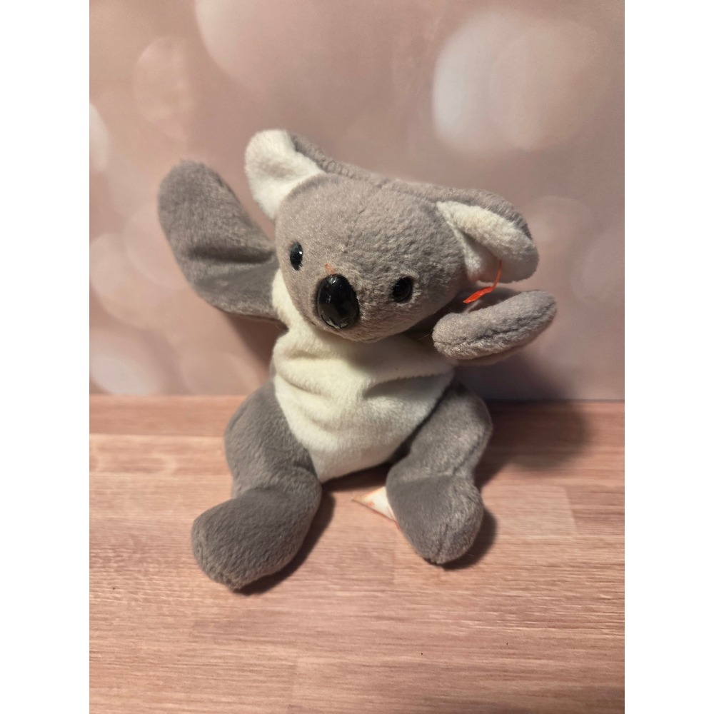 Ty Beanie Babies Mel the Koala Grey White Plush Stuffed Animal Toy 1996 Vintage